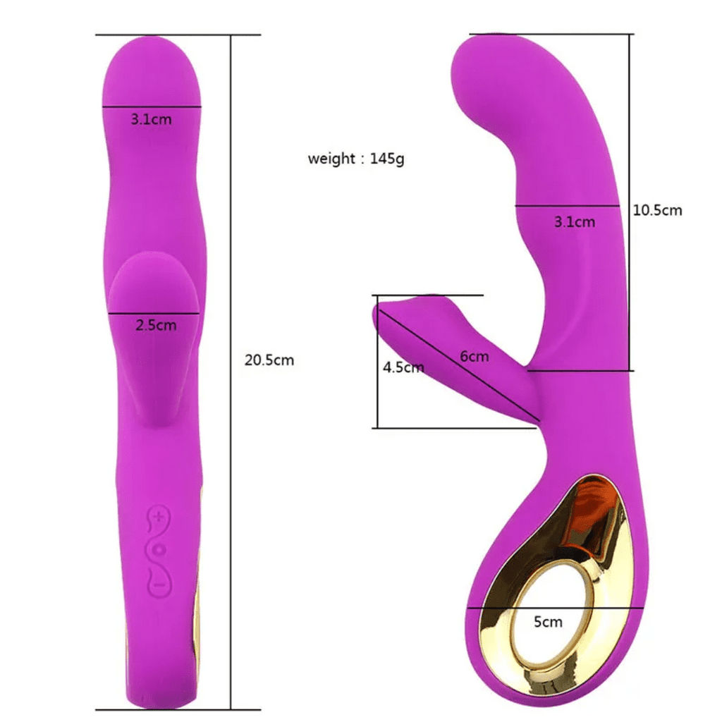Vibrador Rabbit Magic 10 velocidades - Recarregavel USB