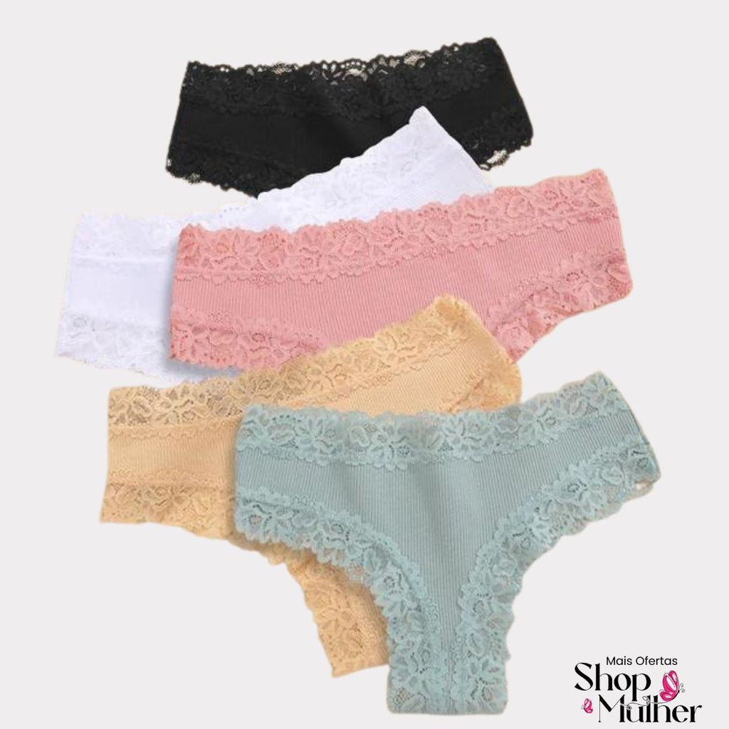 [COMPRE 3 LEVE 5] Calcinha Algodão CottonLace