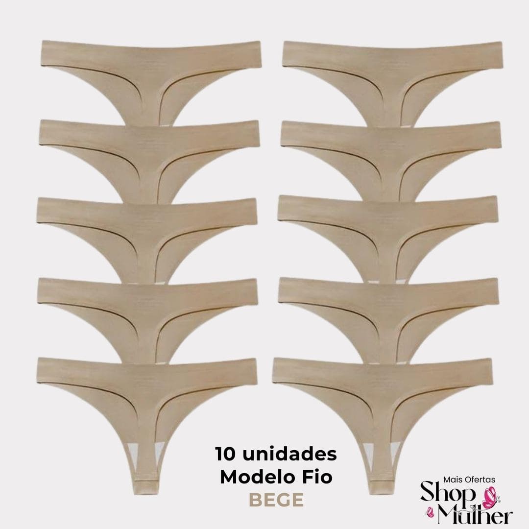 [COMPRE 5 LEVE 10 PROMOÇÃO LIMITADA!] Calcinhas Invisíveis Tecnologia InvisiConfort®