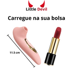 Vibrador portátil com sucção - Little Devil [Recarregável]