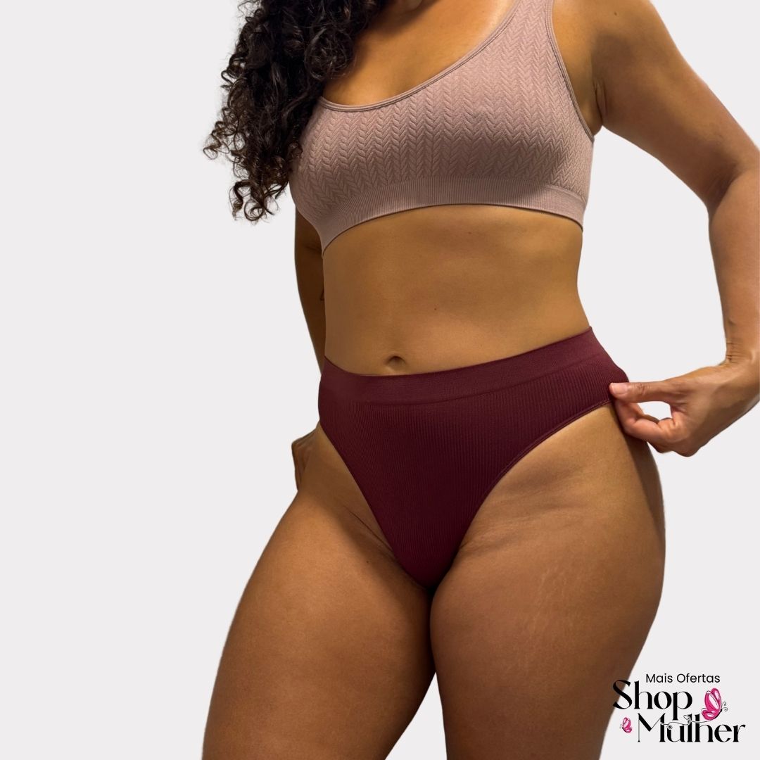 [LANÇAMENTO! PROMOÇÃO COMPRE 3 E LEVE 6] Calcinhas FlexiFit Tanga® Cós Médio - FRETE GRÁTIS