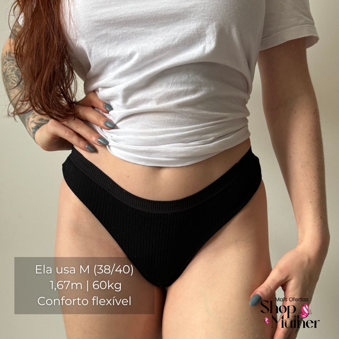 [PROMO EXCLUSIVA DE TORRA COMPRE 4 LEVE 5] Calcinha CottonConfort® - FRETE GRÁTIS