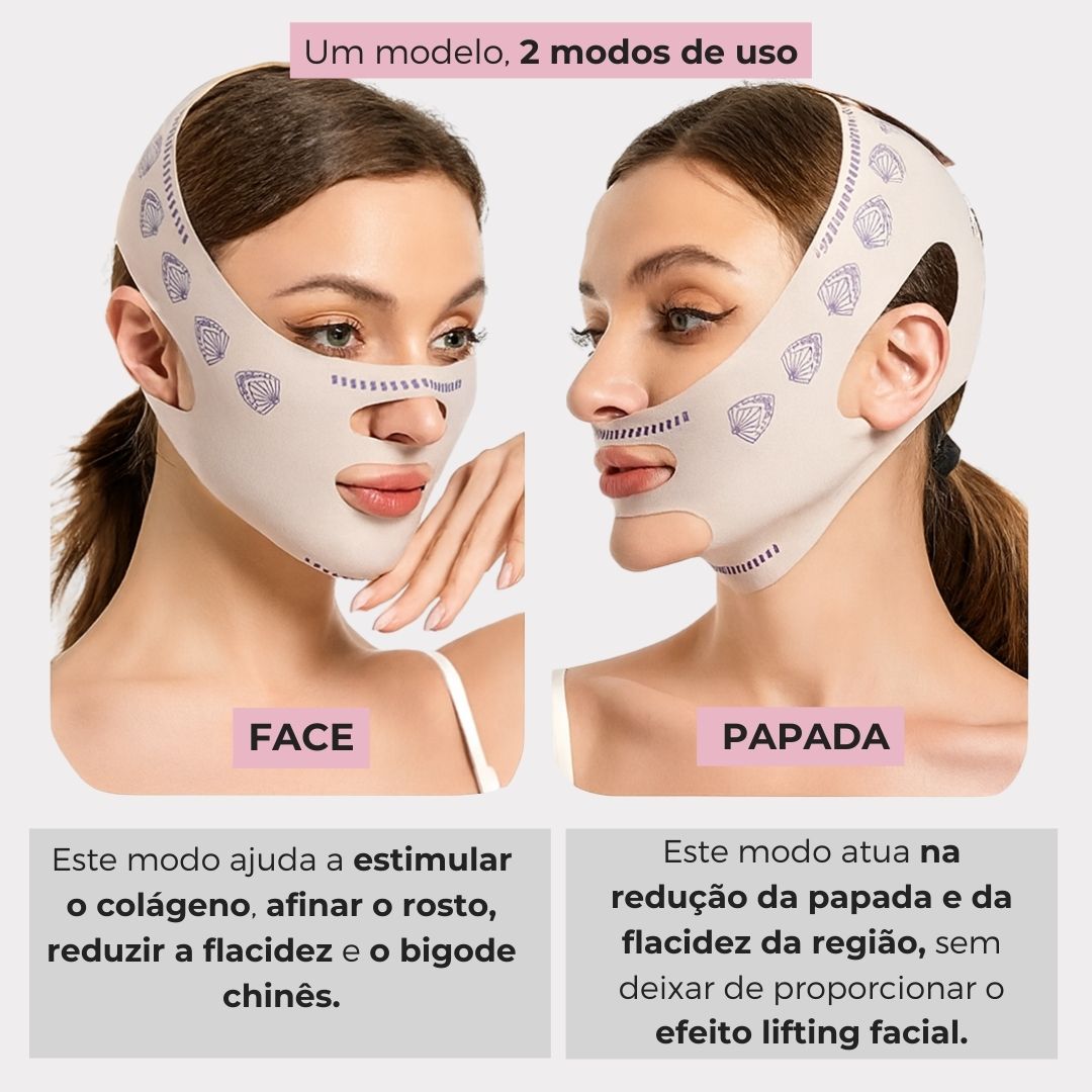V- LiftUp - Máscara Coreana - Levanta o rosto, suaviza rugas e reduz papada [PROMO DE LANÇAMENTO]
