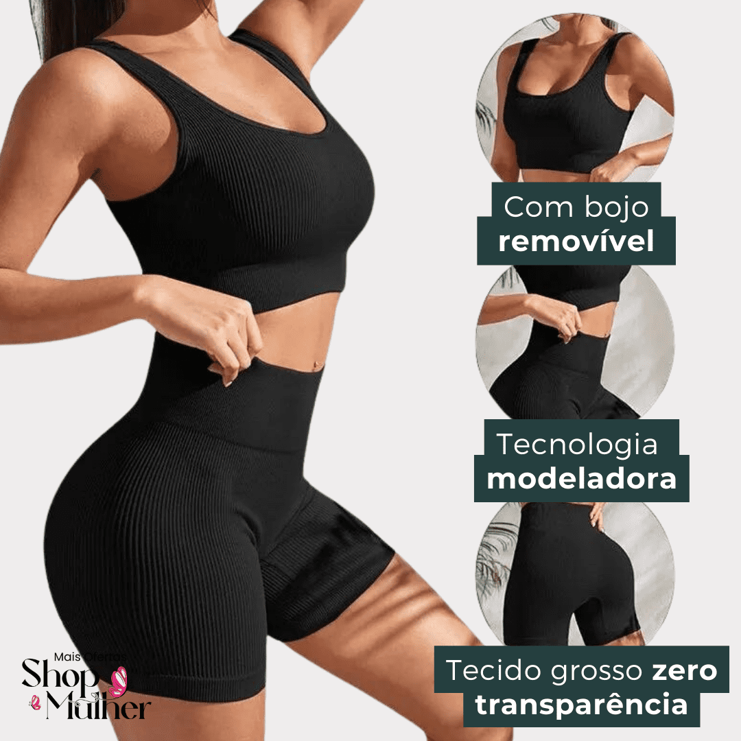 [PROMOÇÃO DE LANÇAMENTO] Conjunto InvisiFit Tecnologia Zero Transparência