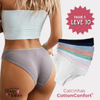 [OFERTA DE LANÇAMENTO COMPRE 5 LEVE 10] Calcinha CottonConfort Plus® -  [FRETE GRÁTIS]